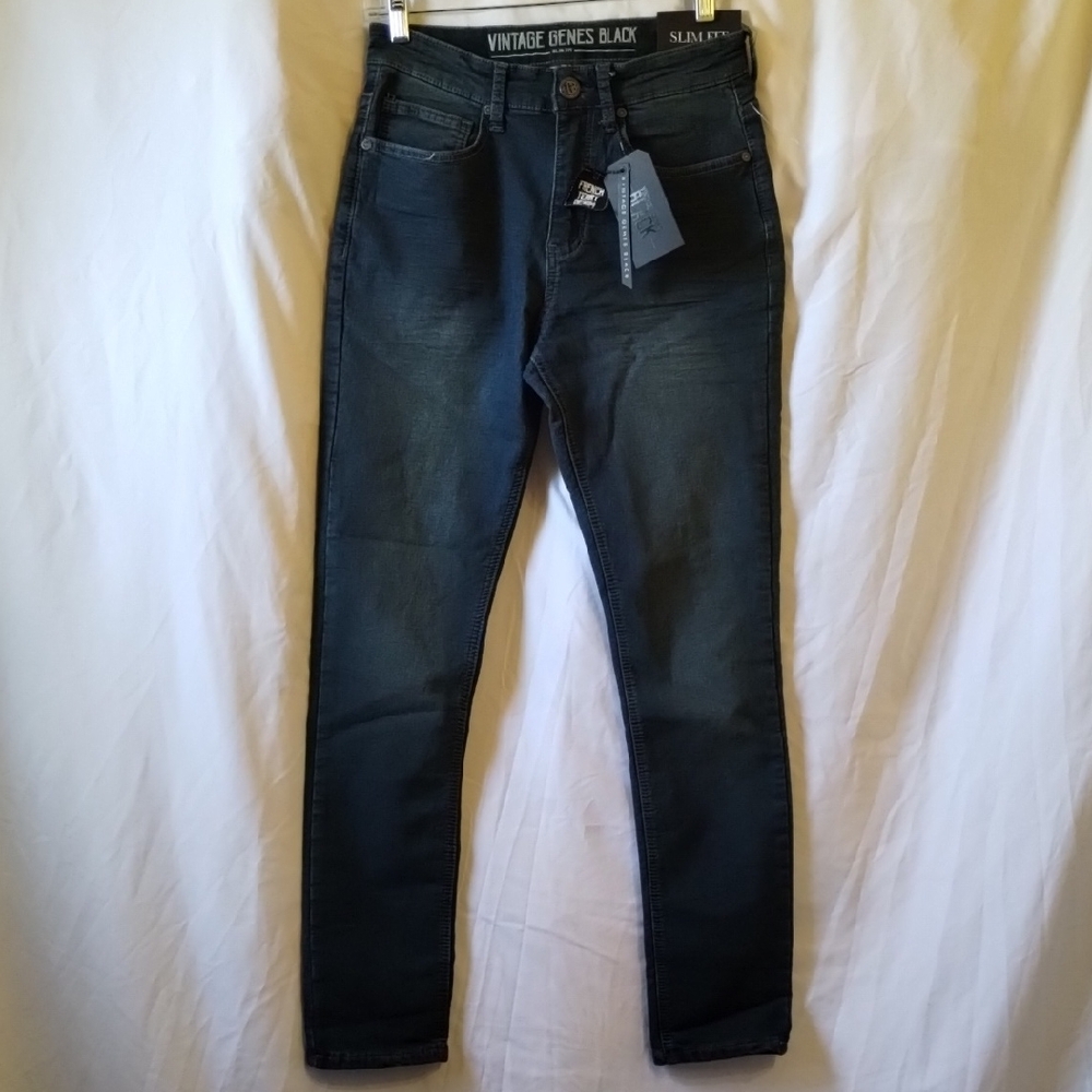 Vintage Genes Black Men's Skinny Jeans